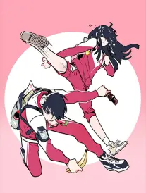 动漫人物插画:折纸巷少年侦探线稿立绘